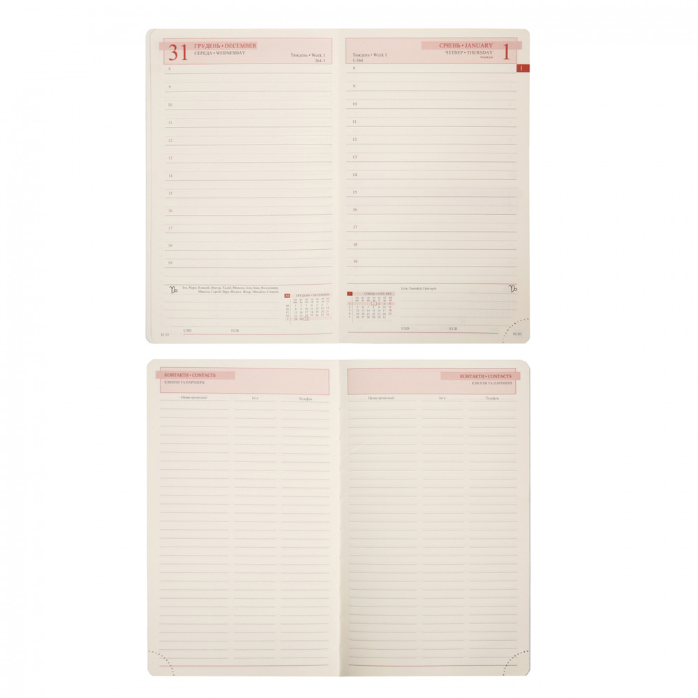 Щоденник датований 2026 Leo Planner ф. А6 "Bruno", твердий, 352 сторінки. Фото 8