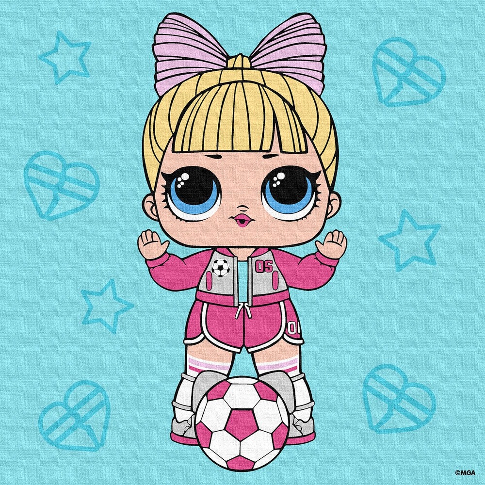 Ideyka Картина за номерами для дітей. L.O.L Surprise! Game on. Suite Princess 25x25 см