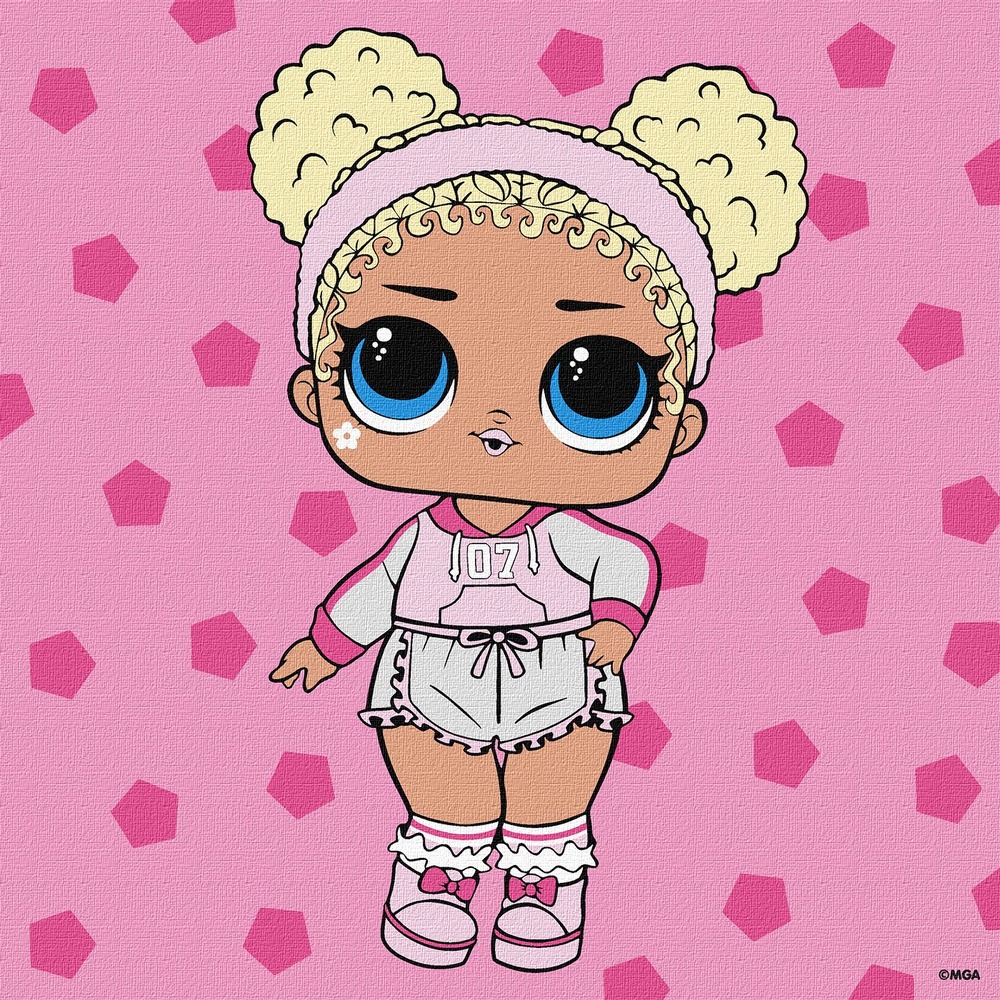 Ideyka Картина за номерами для дітей. L.O.L Surprise! Game on. Flower Child 25x25 см