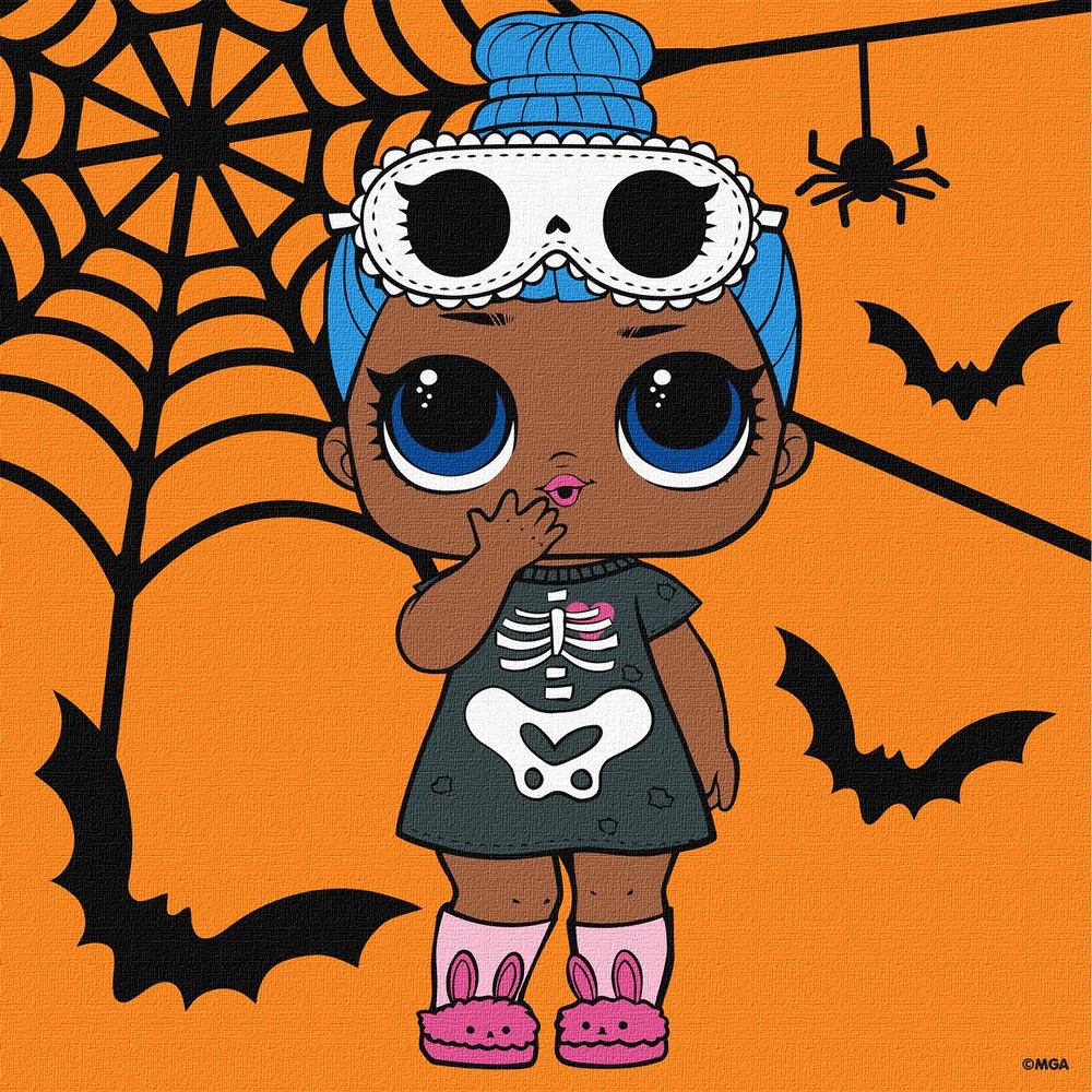 Ideyka Картина за номерами для дітей. L.O.L. Surprise! Sleepy Bones 25x25 см