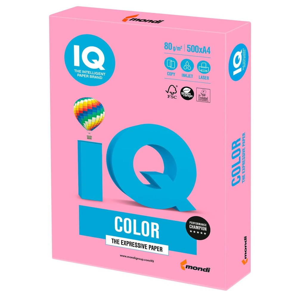 Папір IQ А4 250 аркушів пастельний рожевий фламінго OPI74 