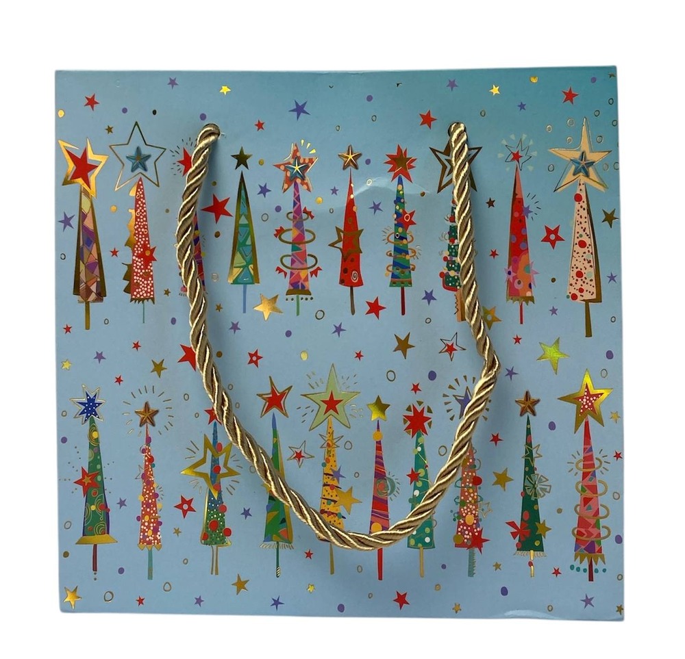 Пакет паперовий подарунковий Buromax Christmas Town XS (15x14x7 см) BM.2000113. Фото 3