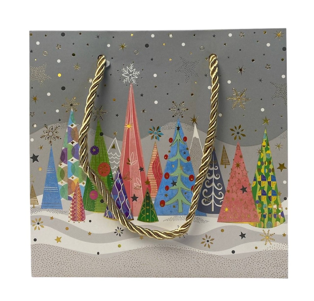 Пакет паперовий подарунковий Buromax Christmas Town XS (15x14x7 см) BM.2000113. Фото 4