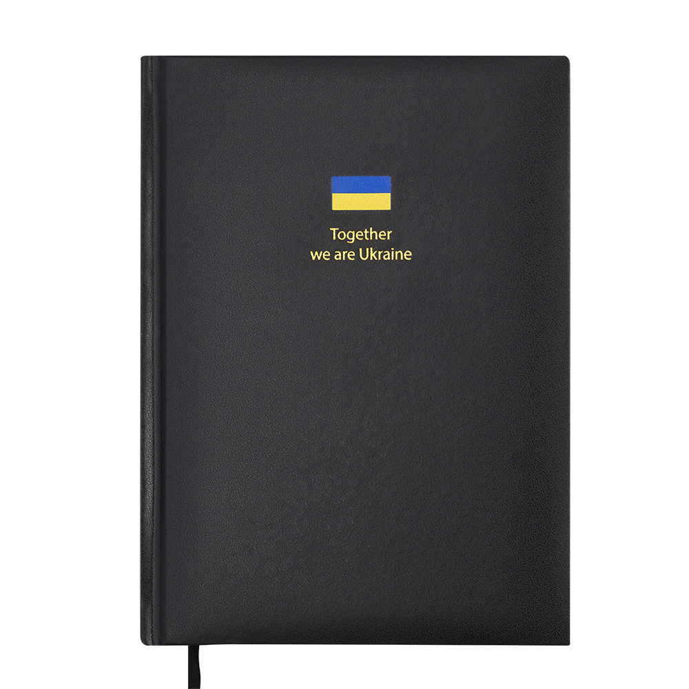 Щоденник недатований Buromax Brave зі штучної шкіри А5 336 сторінок чорний BM.20690-01