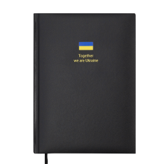 Щоденник недатований Buromax Brave зі штучної шкіри А5 336 сторінок чорний BM.20690-01