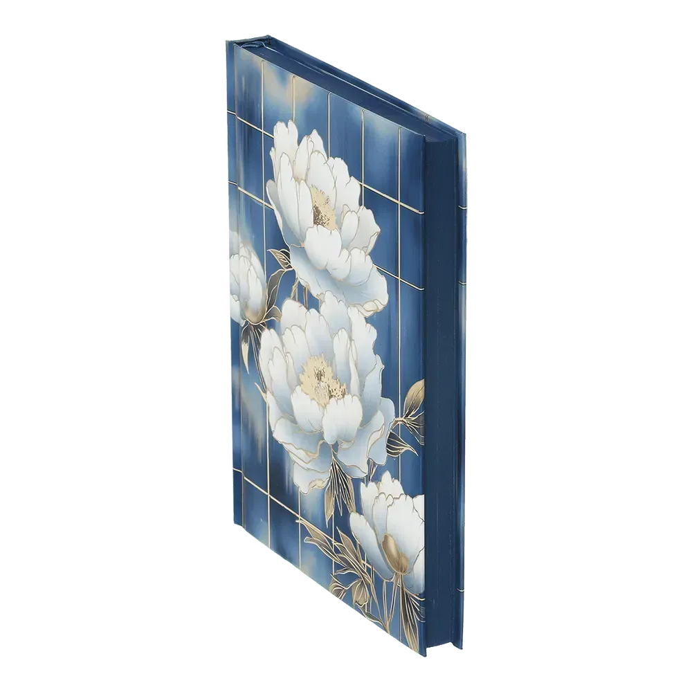 Щоденник недатований поліграфічний А5 Buromax Peony 336 сторінок блакитний BM.20170-14. Фото 4