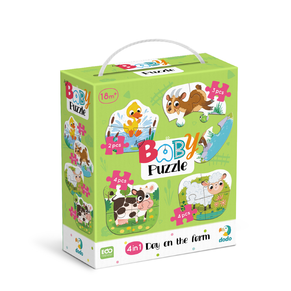 DoDo Пазл 4 в 1 - Baby puzzle. День на фермі 300687