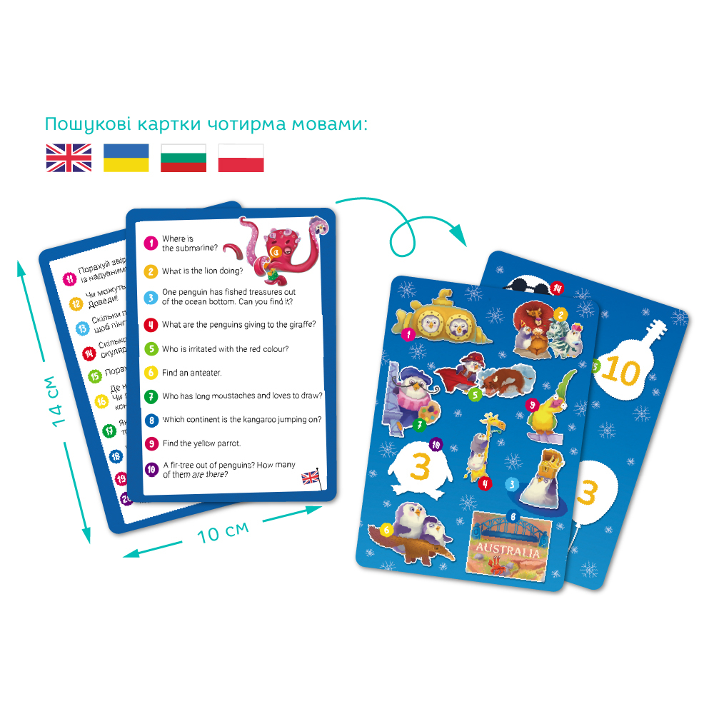 DoDo Пазл 100 елементів - Шукай та знаходь.Світ пінгвінів 300670. Фото 5