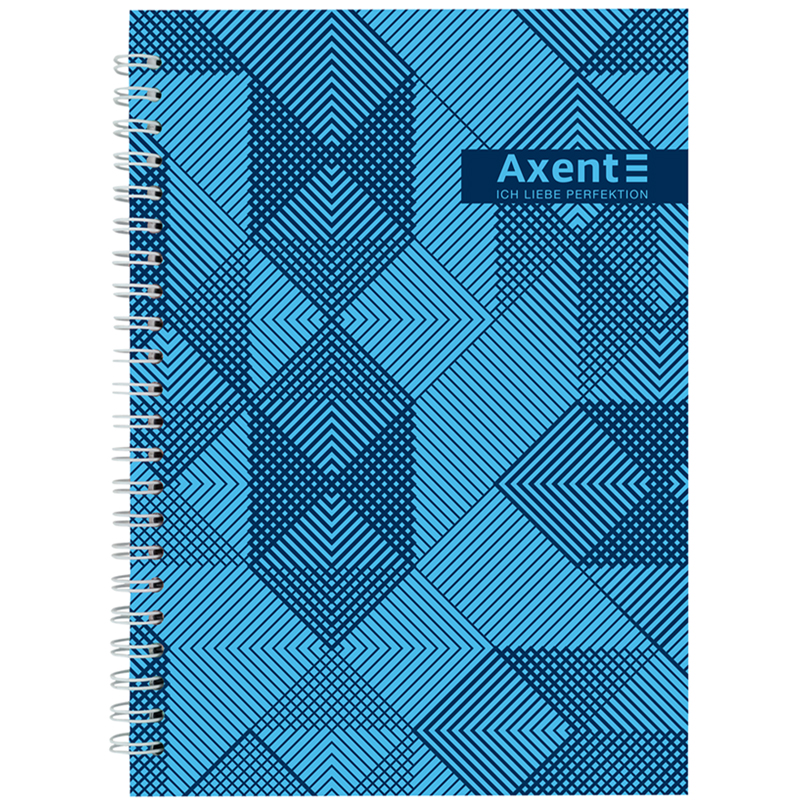Блокнот на спіралі Axent 8032-33-A, A5, 145x210 мм, 96 аркушів, клітинка, тверда обкладинка