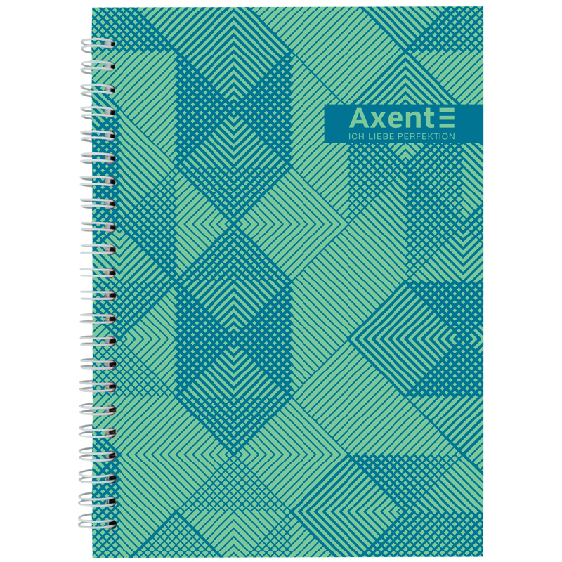 Блокнот на спіралі Axent 8032-34-A, A5, 145x210 мм, 96 аркушів, клітинка, тверда обкладинка