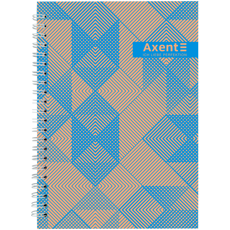Блокнот на спіралі Axent 8032-35-A, A5, 145x210 мм, 96 аркушів, клітинка, тверда обкладинка