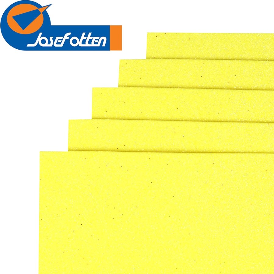 Фоаміран EVA Josef Otten Жовтий GLITTER Fluorescent HQ A4 10 шт 21 X 29.7 см 17FA4-001