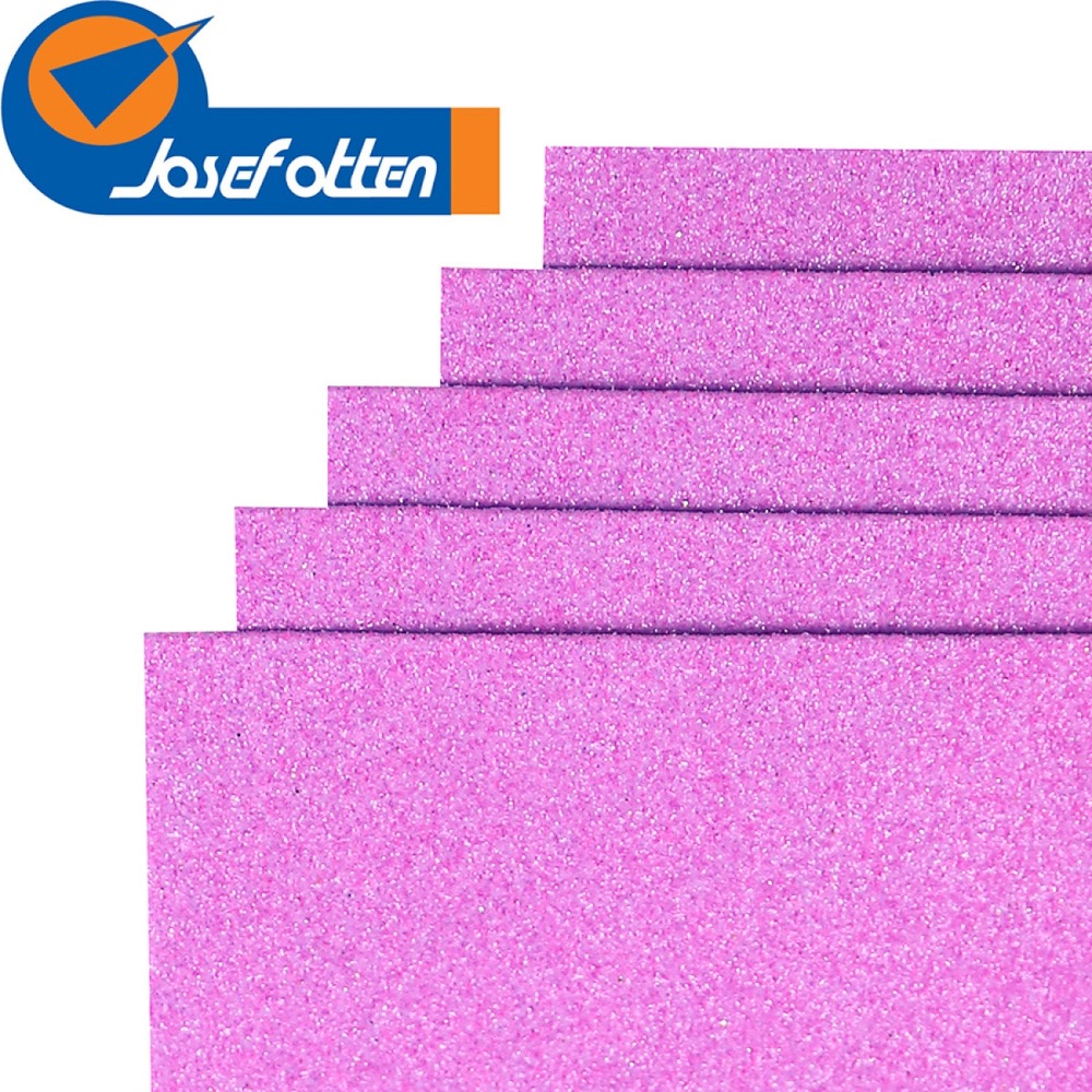 Фоаміран EVA Josef Otten Фіолетовий GLITTER Fluorescent HQ A4 10 шт 21 X 29.7 см 17FA4-004
