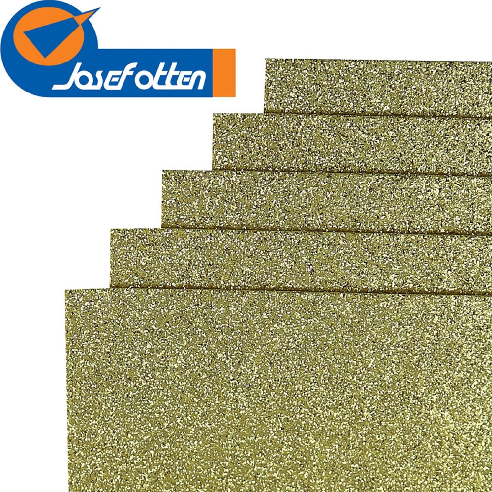 Фоаміран EVA Josef Otten Золотий GLITTER HQ A4 10 шт 21 X 29.7 см17GLA4-004