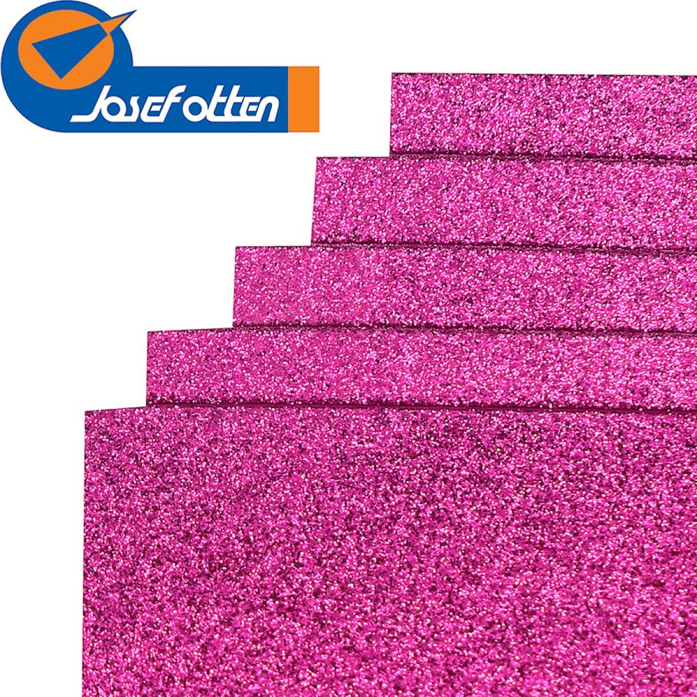 Фоаміран EVA Josef Otten Яскраво-рожевий GLITTER HQ A4 10 шт 21 X 29.7 см 17GLA4-005