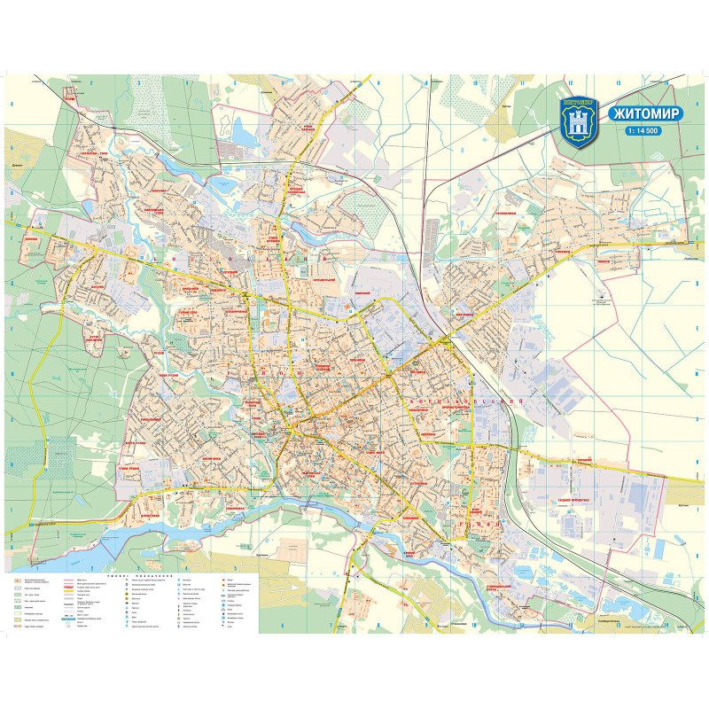 План міста Житомир м-б 1:14 500. Фото 2
