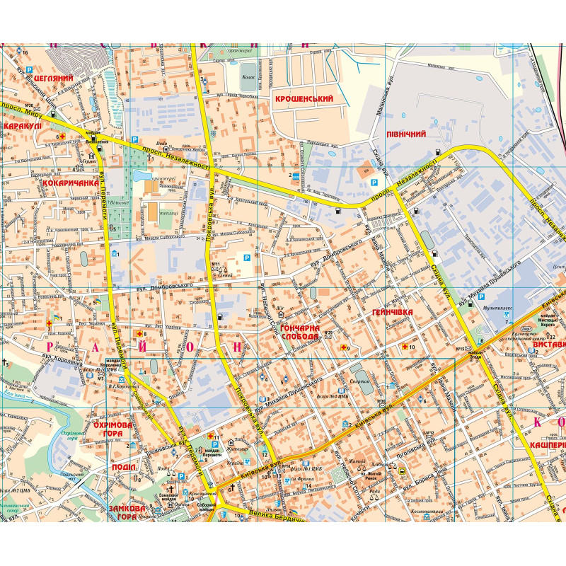 План міста Житомир м-б 1:14 500. Фото 3