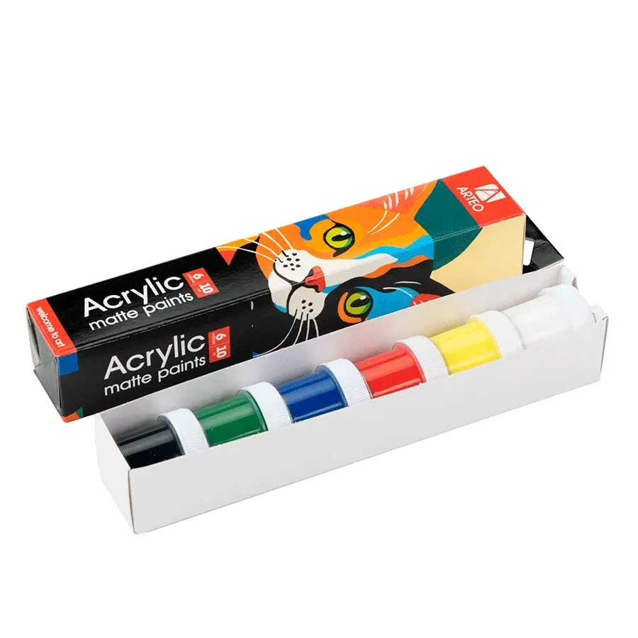 Набір акрилових фарб Arteo ColorСat матовий 6х10 мл 322112007. Фото 2
