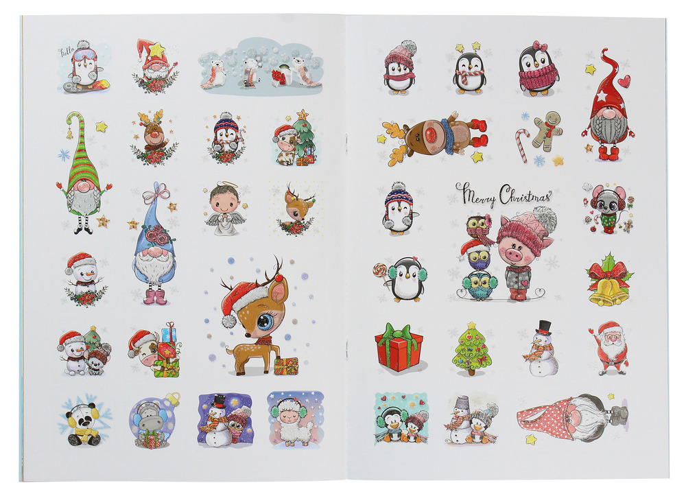 Книга Christmas sticker book. Колядки. Веселі забавки для дошкільнят. Фото 5