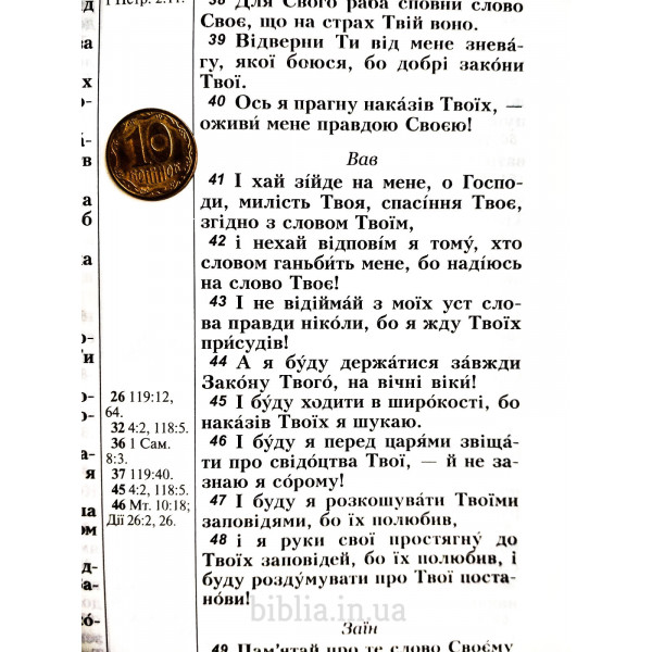 Біблія 072ТІ вініл індекси Огієнко 101-72-02. Фото 7
