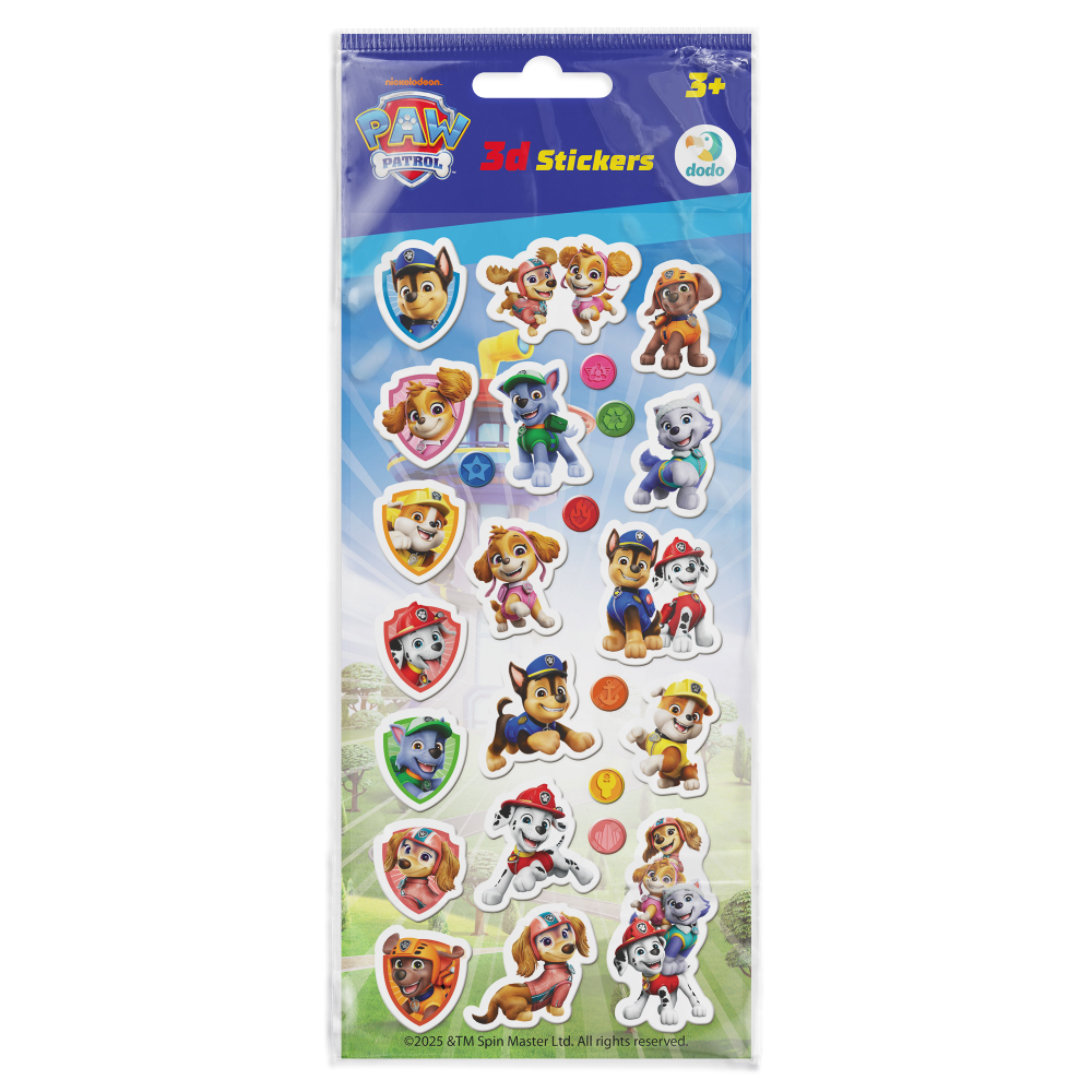 Набір 3D-наліпок Dodo Paw Patrol Викликайте Щенячий Патруль 200670