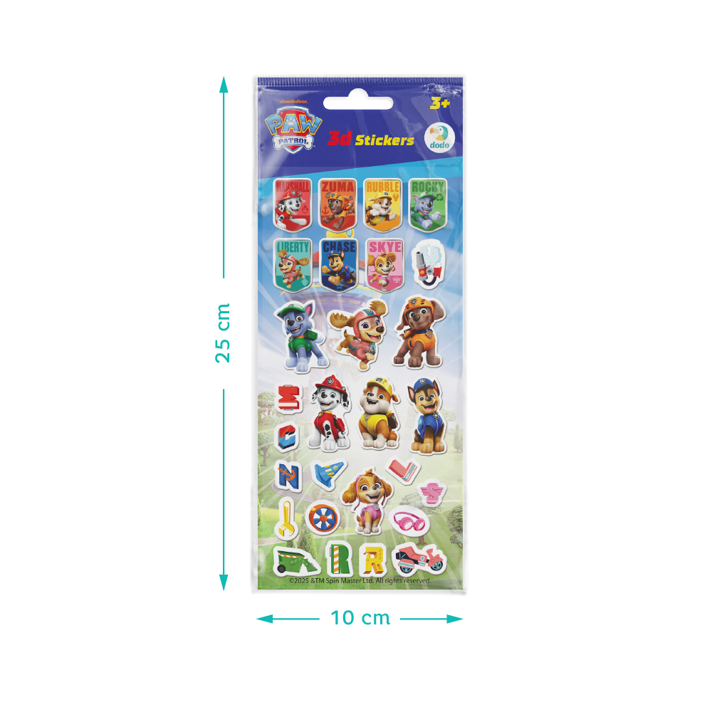 Набір 3D-наліпок Dodo Paw Patrol Це Щеняче Життя 200671. Фото 3