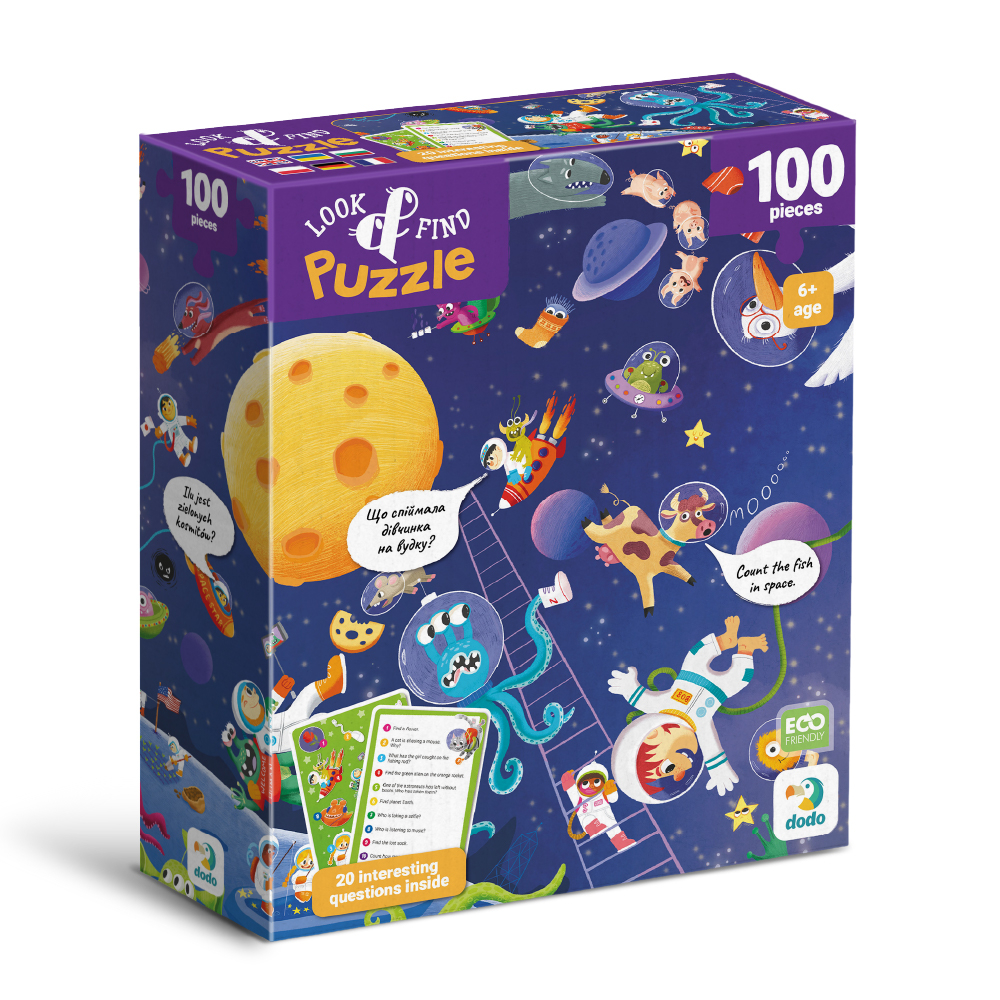 DoDo Пазл 100 елементів - Шукай та знаходь. Шалений космос 300668