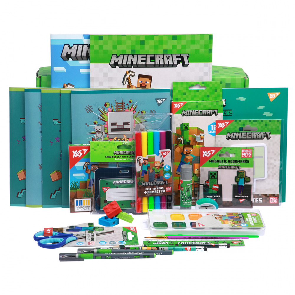 Набір канцелярії Yes Подарунковий набір школяра Minecraft 450246. Фото 3