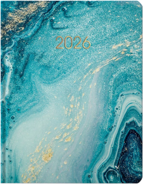 Щоденник датований 2026 Economix, друкована обкладинка, А5 (бірюза)