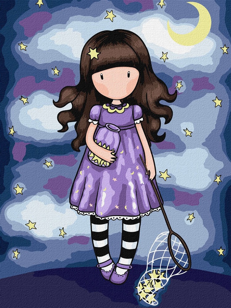 Ideyka Картина за номерами. Catch A Falling Star Santoro Gorjuss Collection 30х40 см