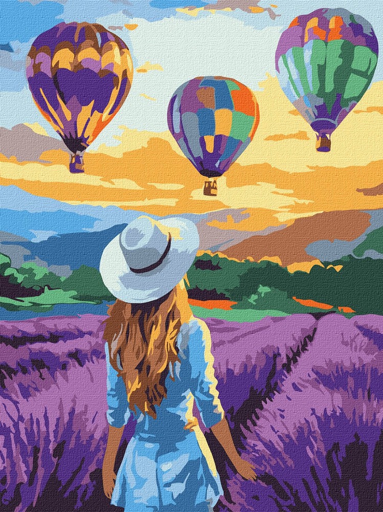 Ideyka Картина за номерами. Лавандові пригоди 30x40 см