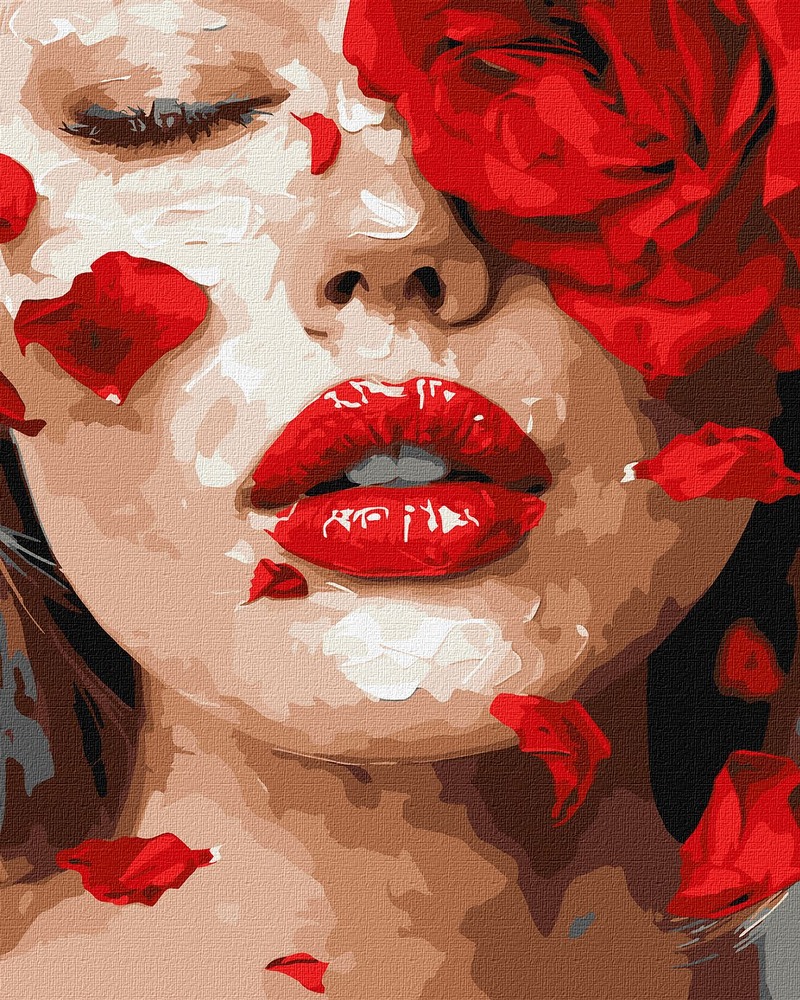 Ideyka Картина за номерами. Пелюстки троянди 40х50 см