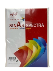 Папір SINAR А4 100 аркушів (5 кольорів по 20 аркушів) Неон 58689