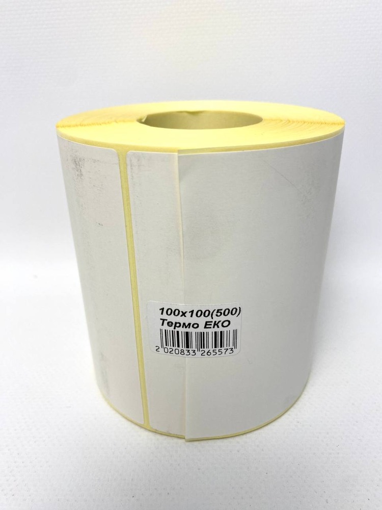 Етикетка Термо ЕКО 100х100/41 (500шт)  E100*100/41/500ТЕ. Фото 2