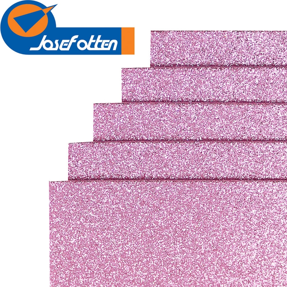 Фоаміран EVA Josef Otten Світло-рожевий GLITTER HQ A4 10 шт 21X29.7 см 17GLA4-034