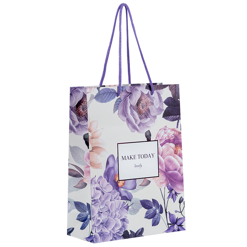 Пакет паперовий подарунковий Axent Violet Whispers 8501-34-A, 18х24 см