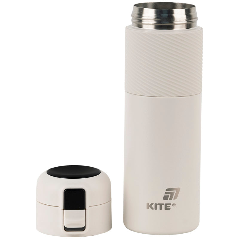 Термос з термодатчиком Kite 450 мл, K25-1227-1 бежевий. Фото 4