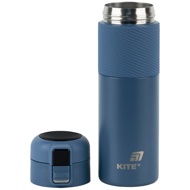 Термос з термодатчиком Kite 450 мл, K25-1227-2 синій. Фото 4