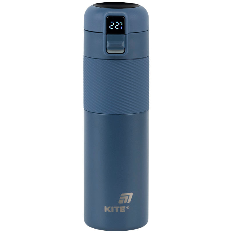 Термос з термодатчиком Kite 450 мл, K25-1227-2 синій