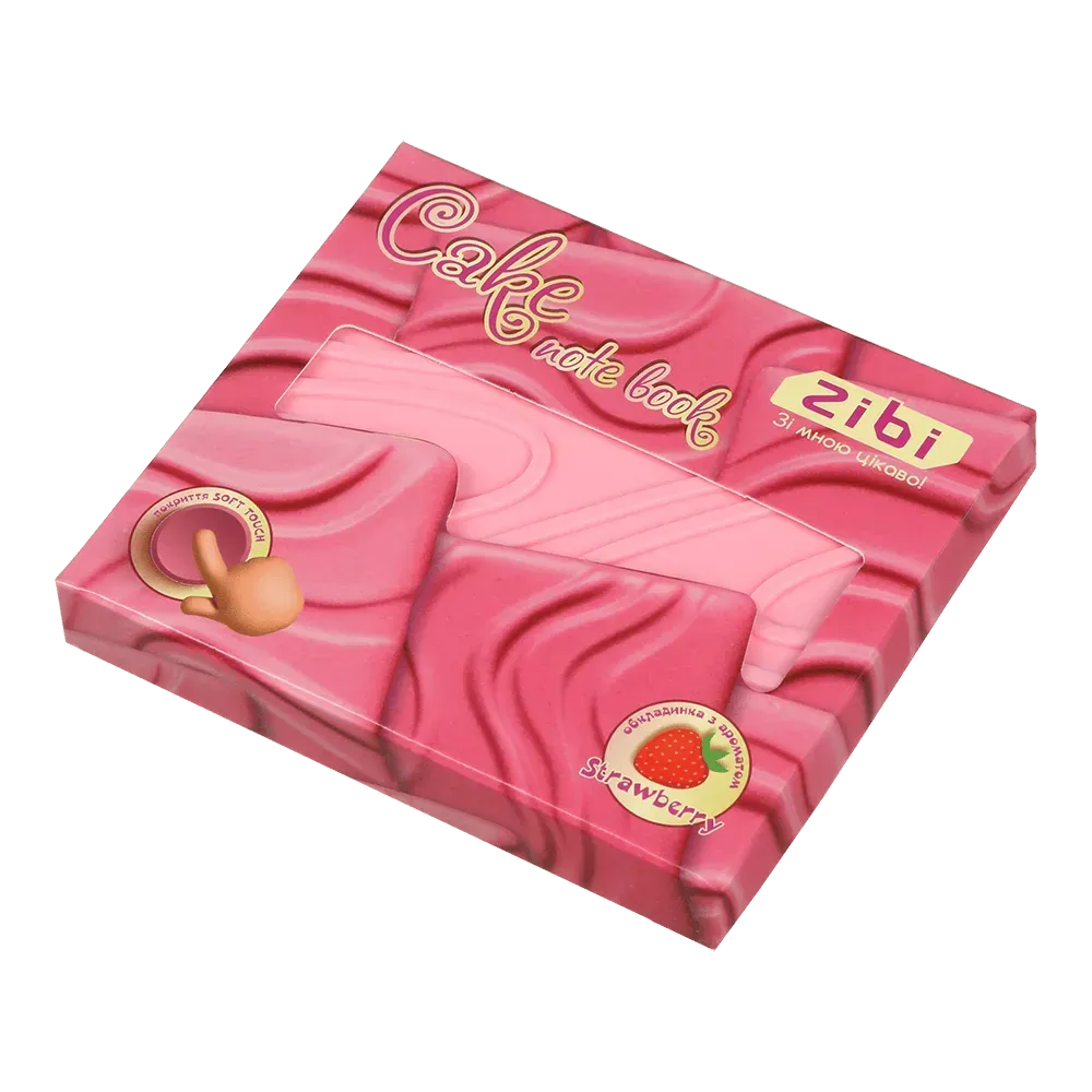 Блокнот ZiBi Cake 90x90 мм 80 аркушів нелінійований ароматизований Soft Touch обкладинка ZB.12470-10. Фото 4