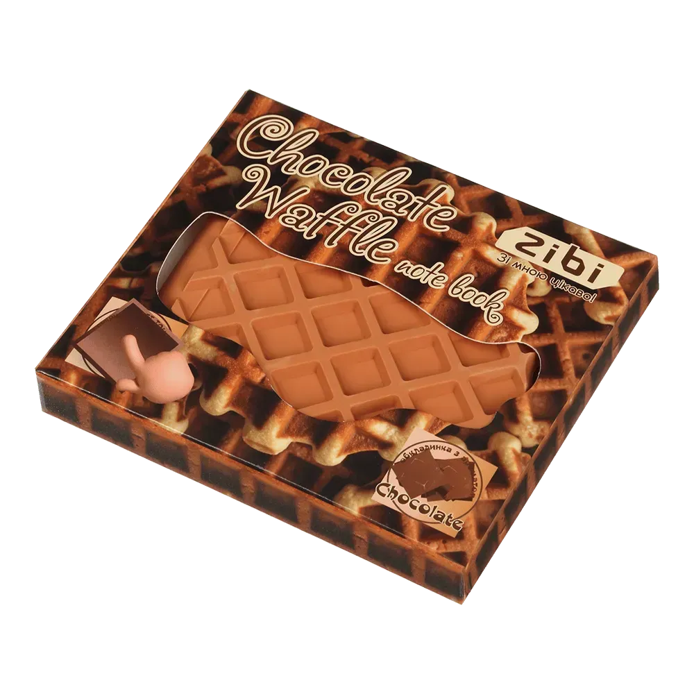 Блокнот ZiBi Chocolate Waffle 90x90 мм 80 аркушів нелінований ароматизований Soft Touch обкладинка ZB.12470-40 . Фото 4