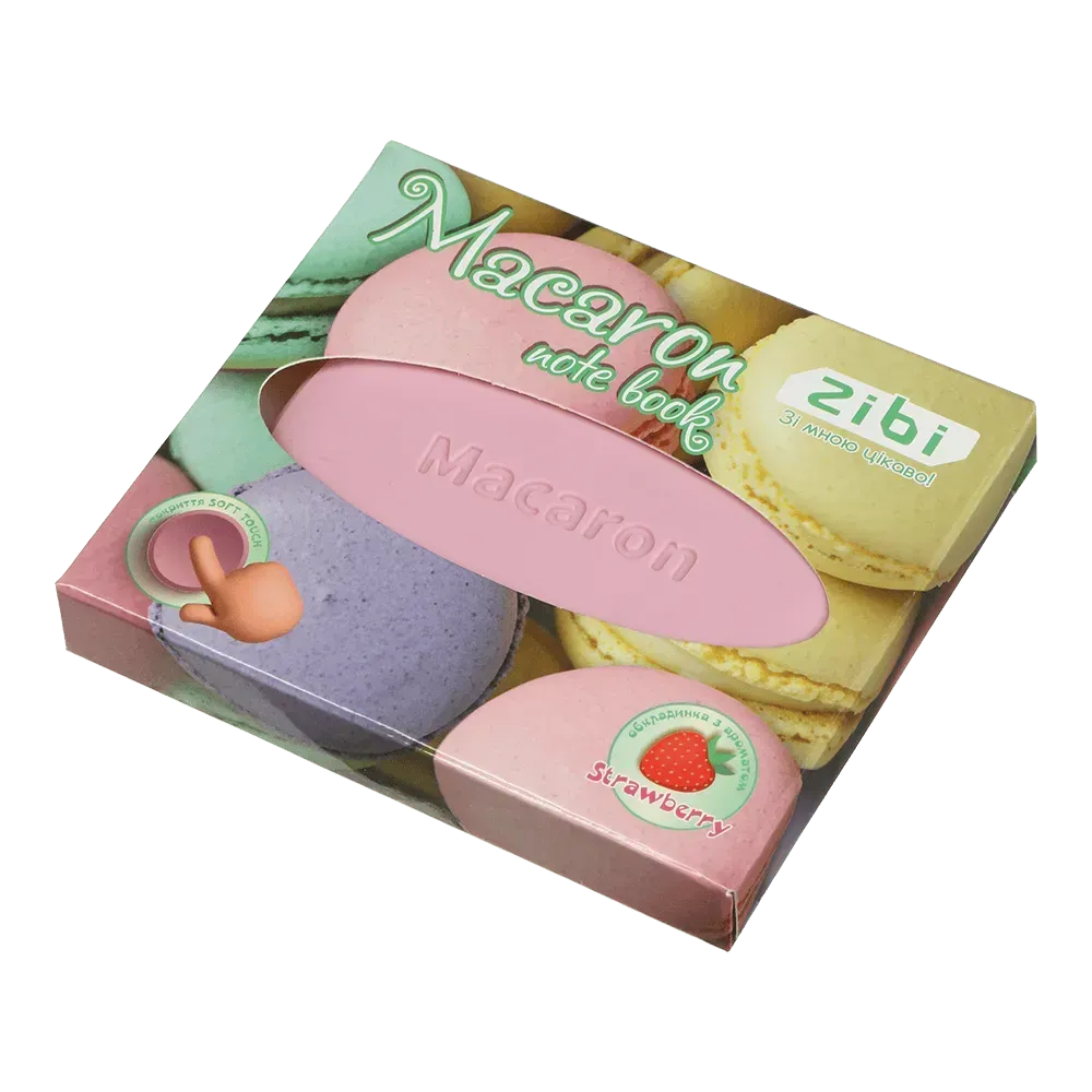 Блокнот ZiBi Macaron 90x90 мм 80 аркушів нелінований ароматизований Soft Touch обкладинка ZB.12470-43. Фото 4