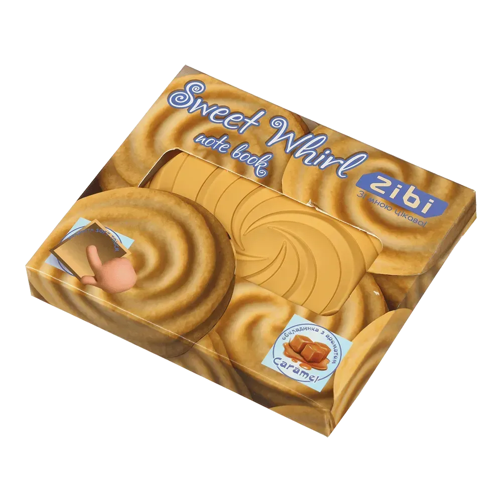 Блокнот ZiBi Sweet Whirl 90x90 мм 80 аркушів нелінований ароматизований Soft Touch обкладинка ZB.12470-49. Фото 4