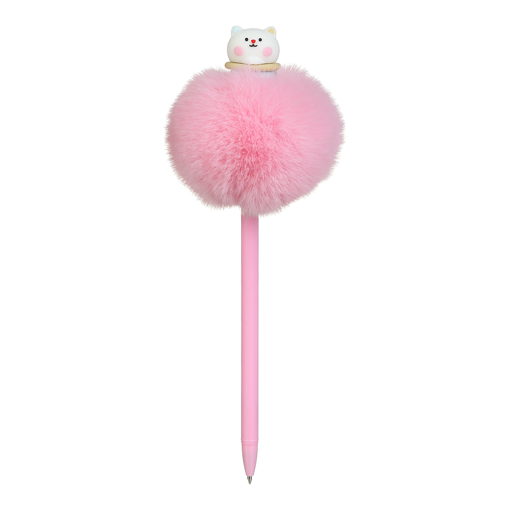 Ручка кулькова ZiBi Fluffy Kitten 0.7 мм синя асорті дизайнів ZB.2006. Фото 5