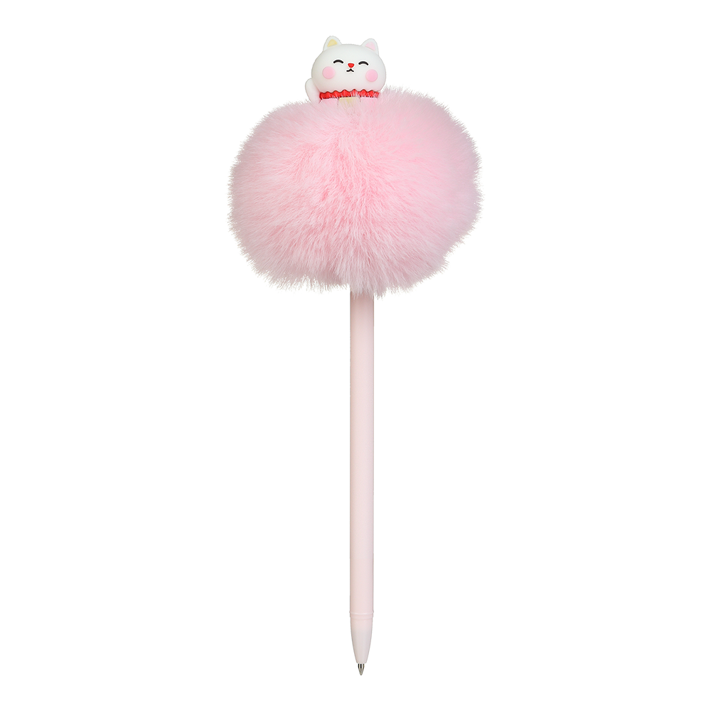 Ручка кулькова ZiBi Fluffy Kitten 0.7 мм синя асорті дизайнів ZB.2006. Фото 6