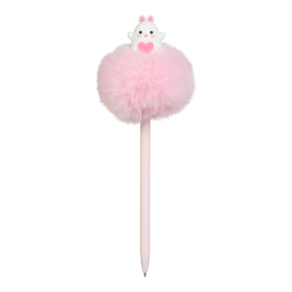 Ручка кулькова ZiBi Fluffy Heart 0.7 мм синя асорті дизайнів ZB.2007. Фото 5