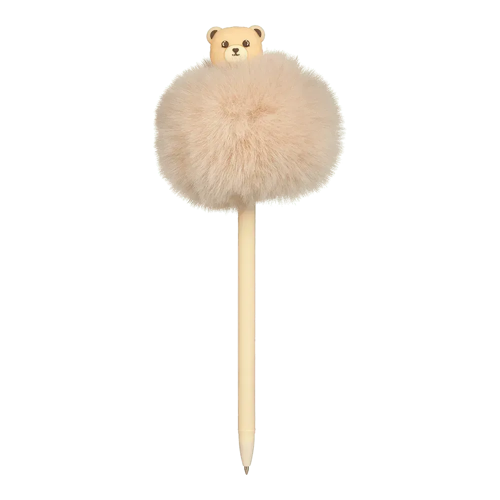 Ручка кулькова ZiBi Fluffy Bear 0.7 мм синя асорті дизайнів ZB.2014. Фото 5
