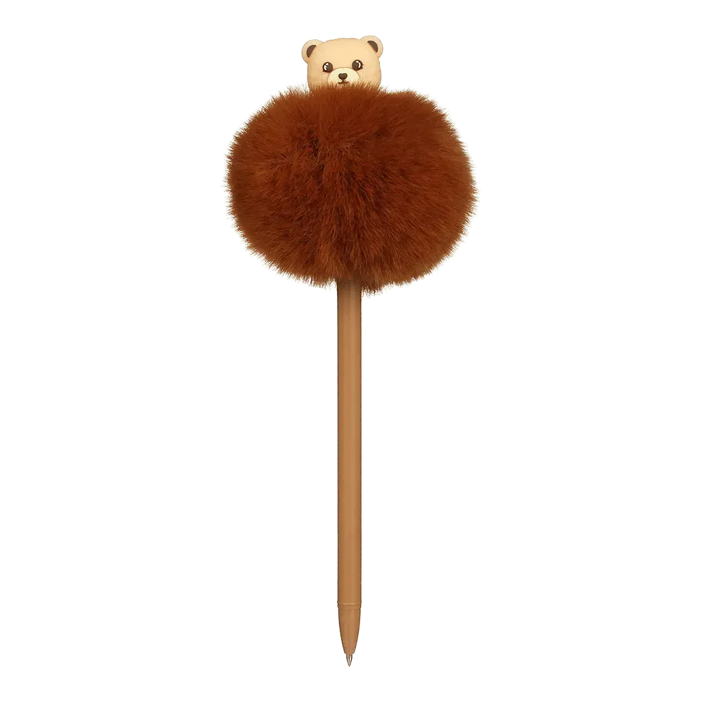Ручка кулькова ZiBi Fluffy Bear 0.7 мм синя асорті дизайнів ZB.2014. Фото 3
