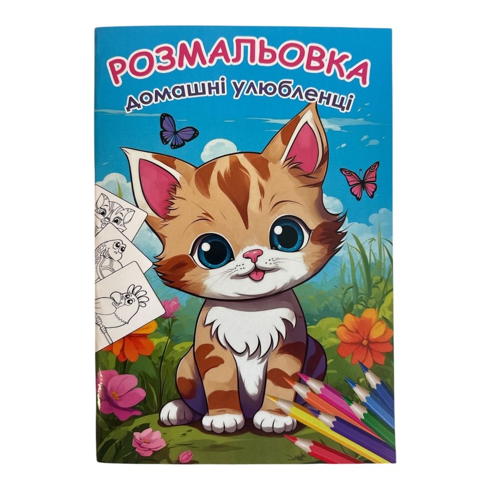 Книжка-розмальовка Домашні улюбленці