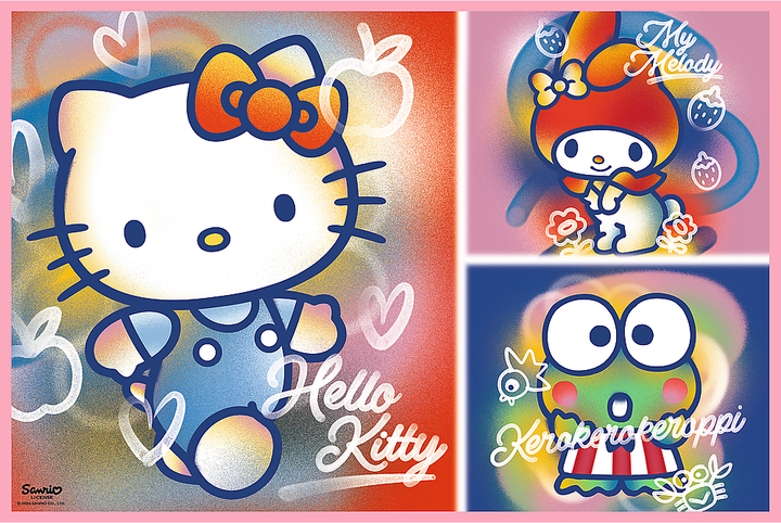 Пазли Trefl 2х200 елементів - Вітаю Кітті та друзів (Hello Kitty) 33363. Фото 2